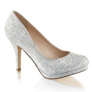 COVET 02, SILVER GLITTER RHINESTONE